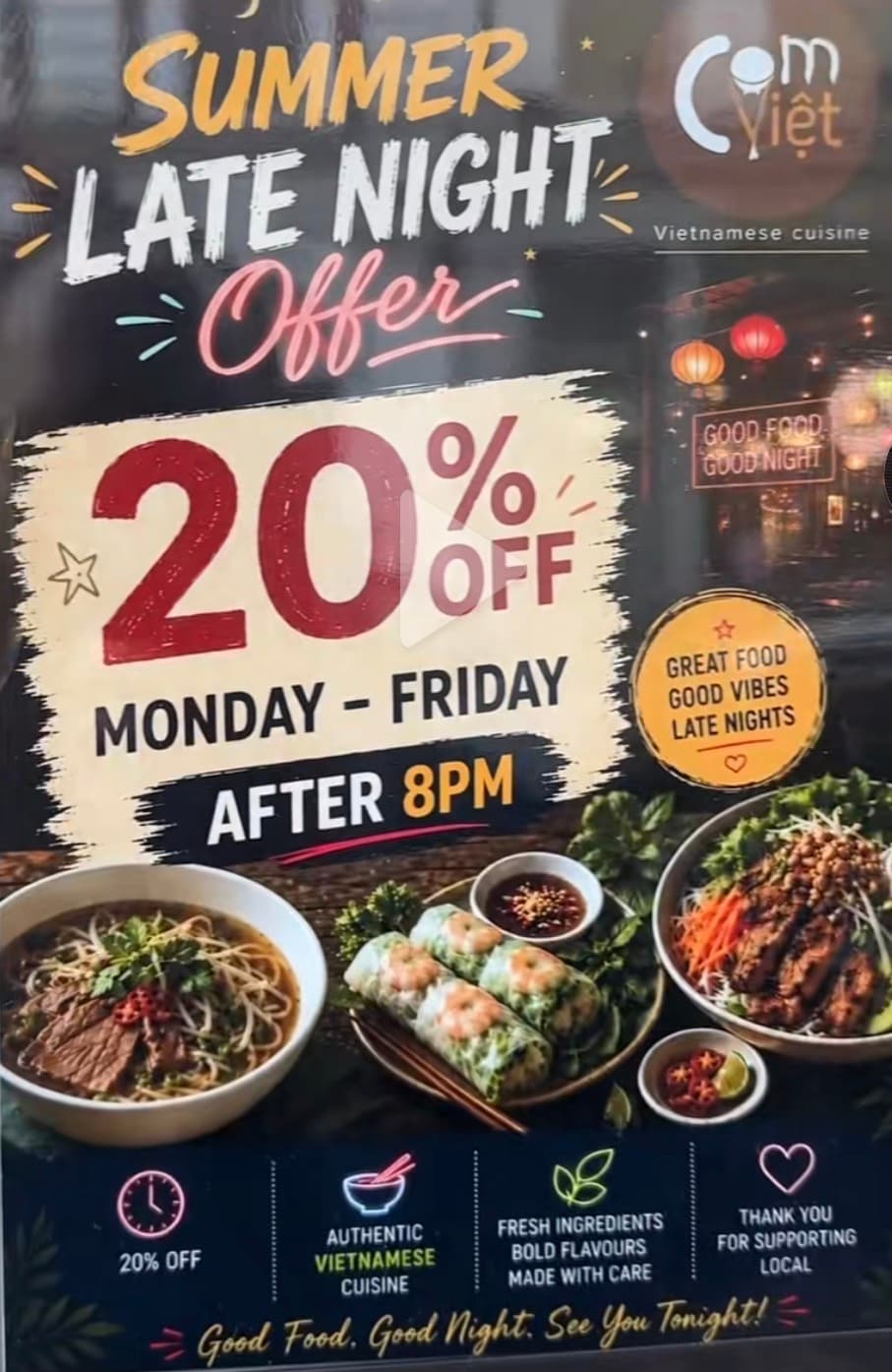 Offre Late Night — AVANT